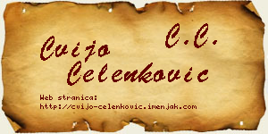 Cvijo Čelenković vizit kartica